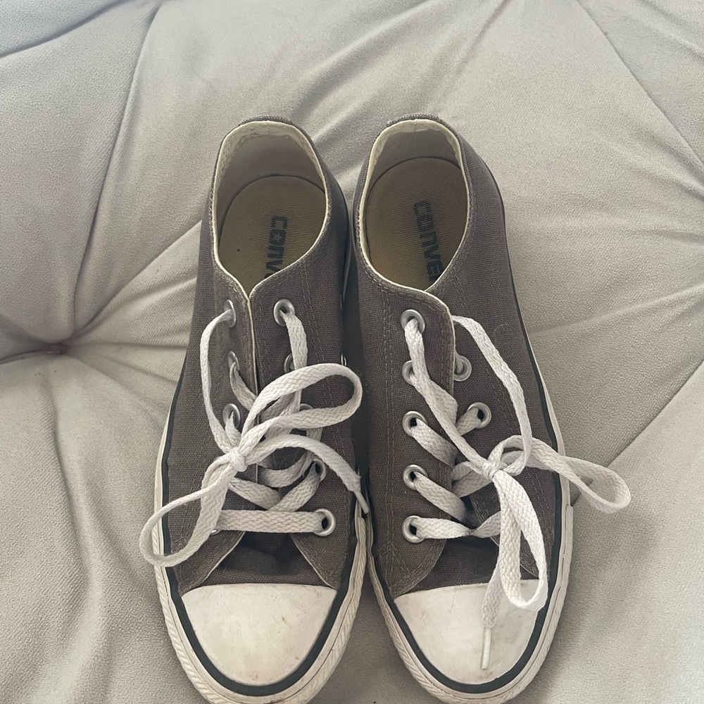 Gray Low Top Converse